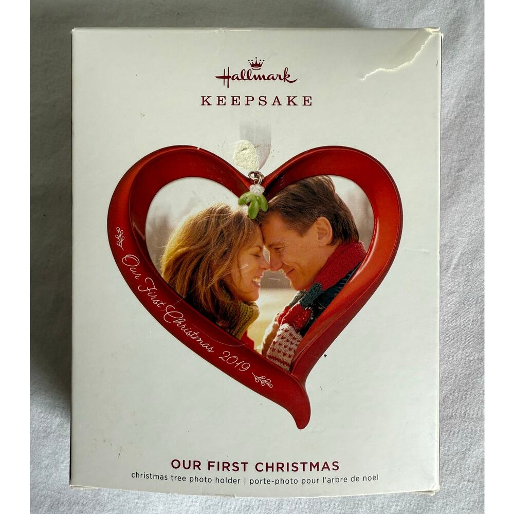 Hallmark Keepsake 2019 Our First Christmas Heart Ornament‎ New In Box